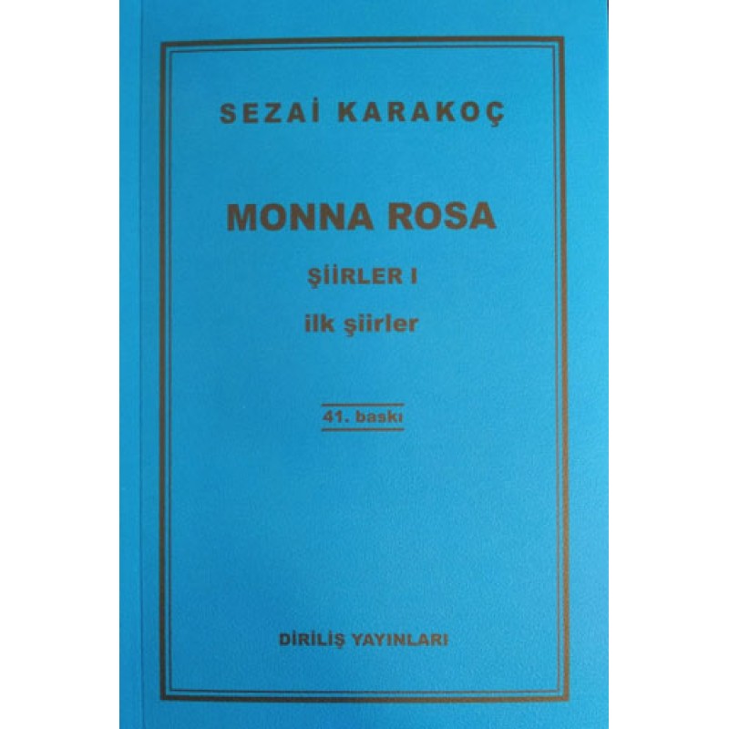 Monna Rosa - Şiirler 1 Monna Rosa - Şiirler 1