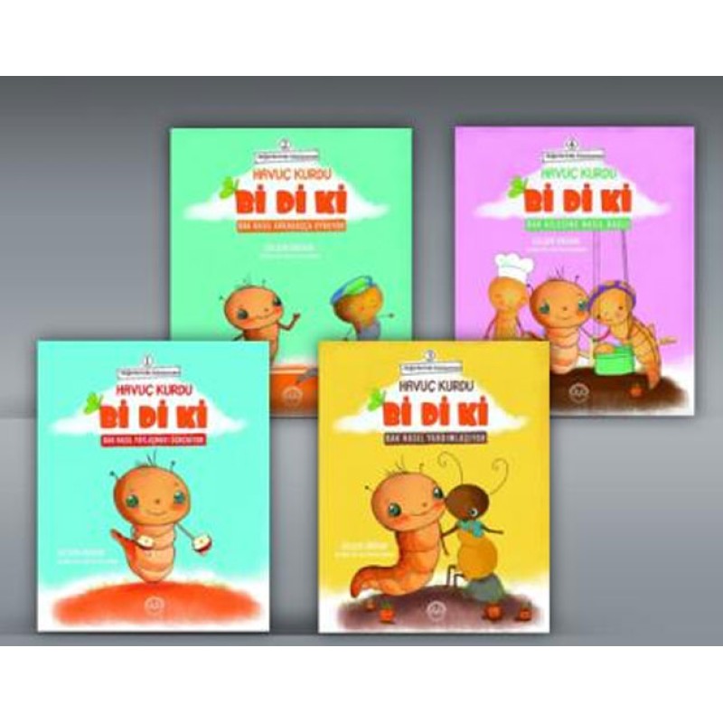 Değerlerimle Büyüyorum Havuç Kurdu Bi Di Ki - 4 Kitap Takım Değerlerimle Büyüyorum Havuç Kurdu Bi Di Ki - 4 Kitap Takım