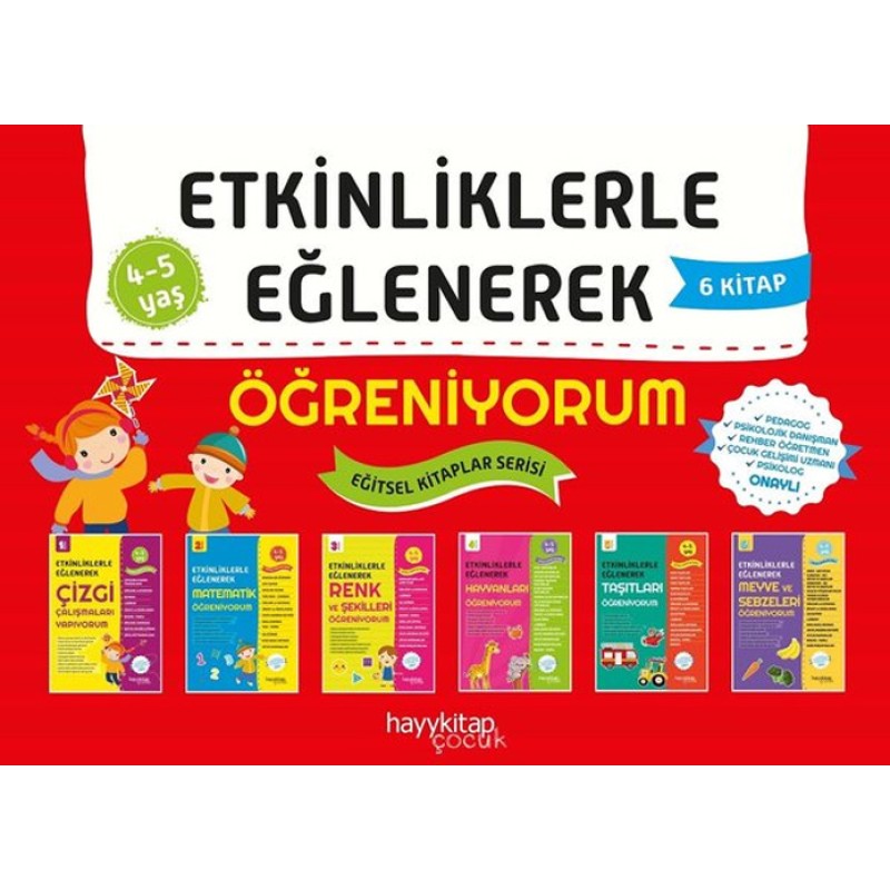 Etkinliklerle Eğlenerek Öğreniyorum - 6 Kitap Takım