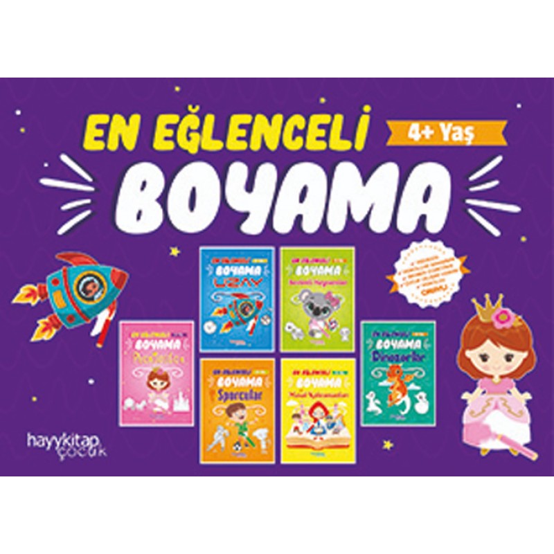 En Eğlenceli Boyama - 6 Kitap takım
