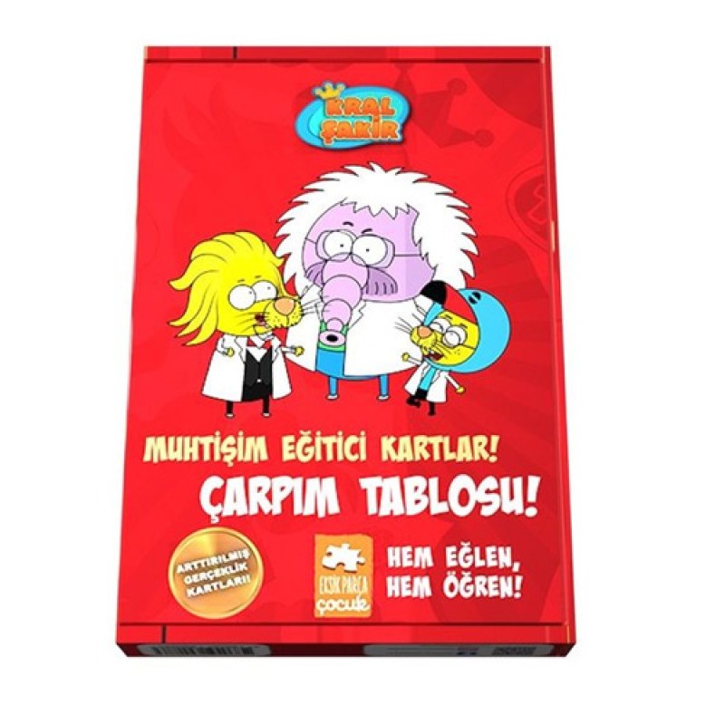 Kral Şakir Muhtişim Eğitici Kartlar! - Çarpım Tablosu! Kral Şakir Muhtişim Eğitici Kartlar! - Çarpım Tablosu!