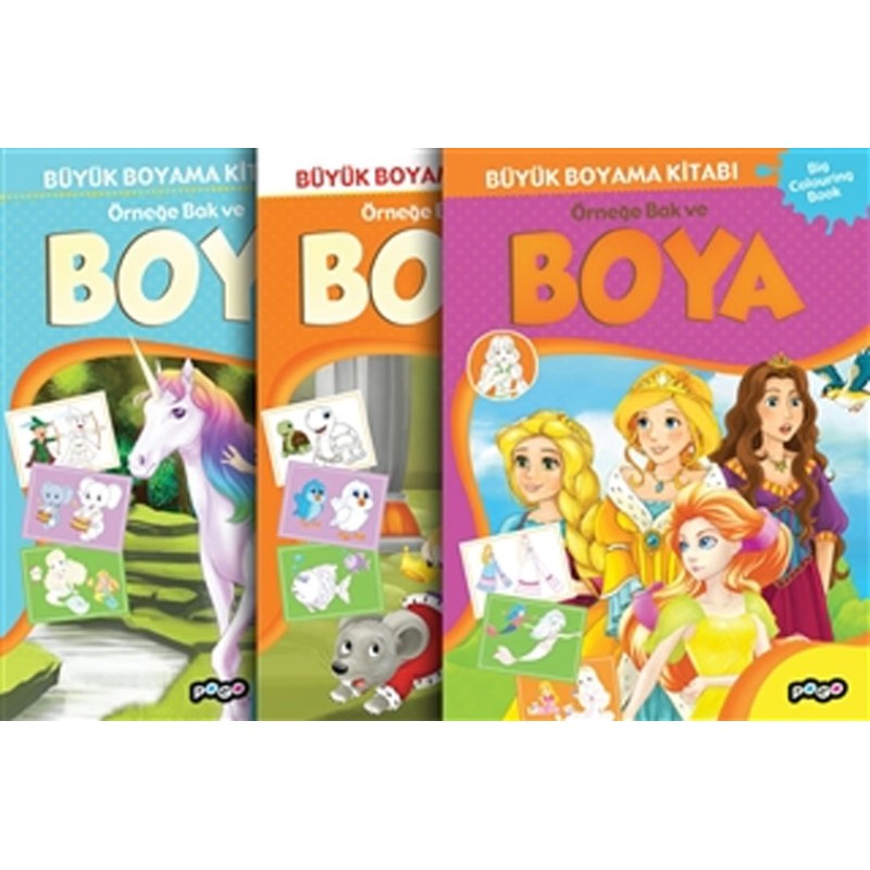 Büyük Boyama Seti - 3 Kitap Takım Büyük Boyama Seti - 3 Kitap Takım