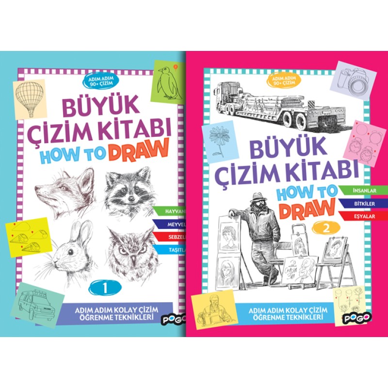 Büyük Çizim Kitabı Seti - 2 Kitap Takım Büyük Çizim Kitabı Seti - 2 Kitap Takım