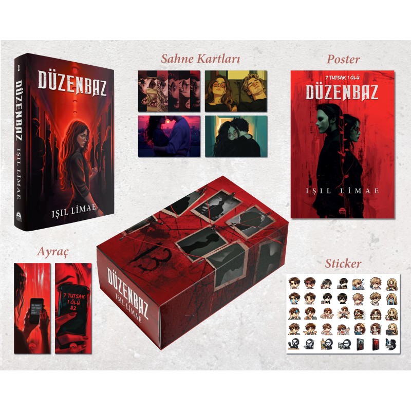 Düzenbaz - 7 Tutsak 1 Ölü (Ciltli - Kutulu) Düzenbaz - 7 Tutsak 1 Ölü (Ciltli - Kutulu)