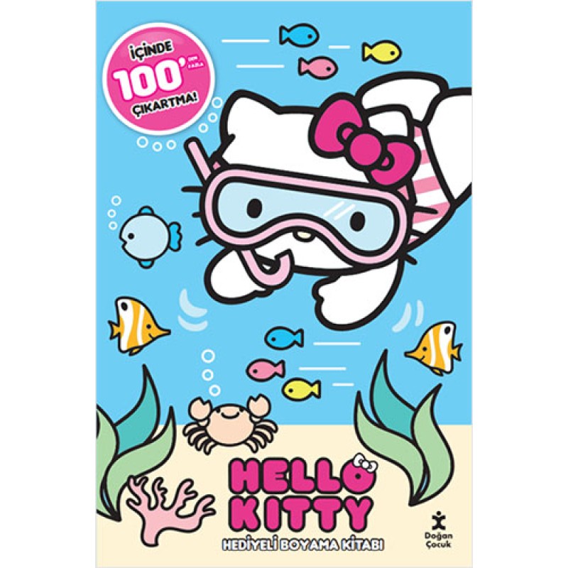 Hello Kitty 100+ Çıkartma Hediyeli Boyama Kitabı Hello Kitty 100+ Çıkartma Hediyeli Boyama Kitabı