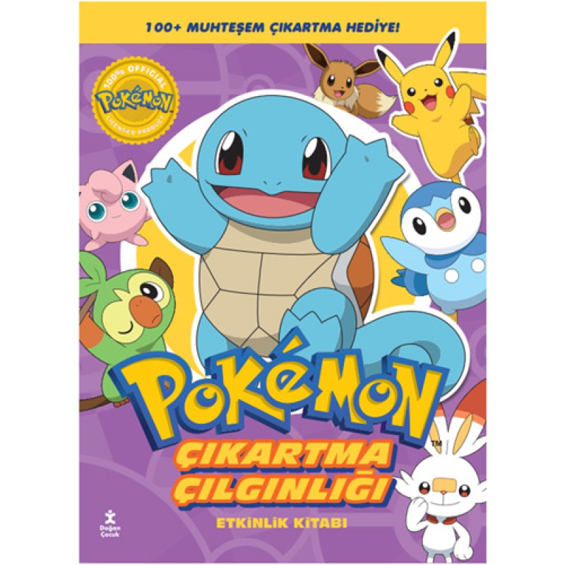 Pokémon - Squirtle Çıkartma Çılgınlığı Etkinlik Kitabı