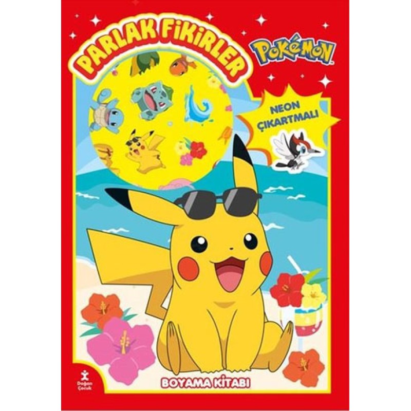 Pokemon - Parlak Fikirler Neon Çıkartmalı Boyama Kitabı Pokemon - Parlak Fikirler Neon Çıkartmalı Boyama Kitabı