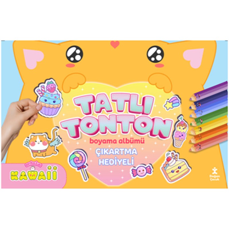 Kawaii Tatlı Tonton - Çıkartma Hediyeli Boyama Albümü Kawaii Tatlı Tonton - Çıkartma Hediyeli Boyama Albümü