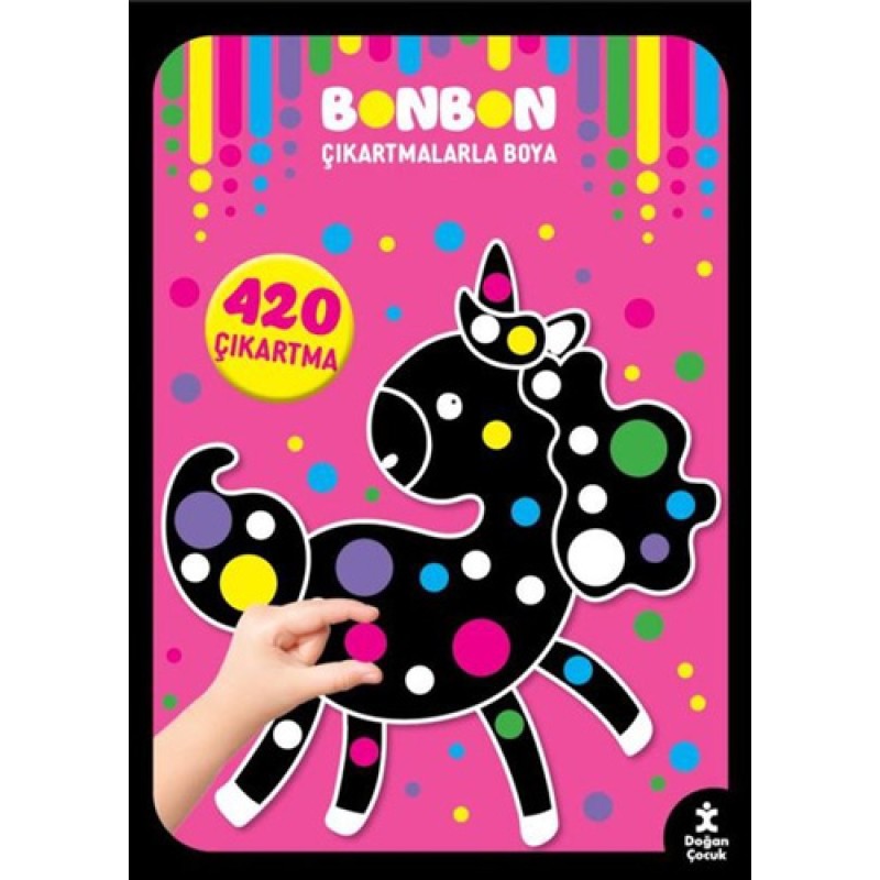 Unicorn - Bonbon Çıkartmalarla Boya - 420 Çıkartma Unicorn - Bonbon Çıkartmalarla Boya - 420 Çıkartma