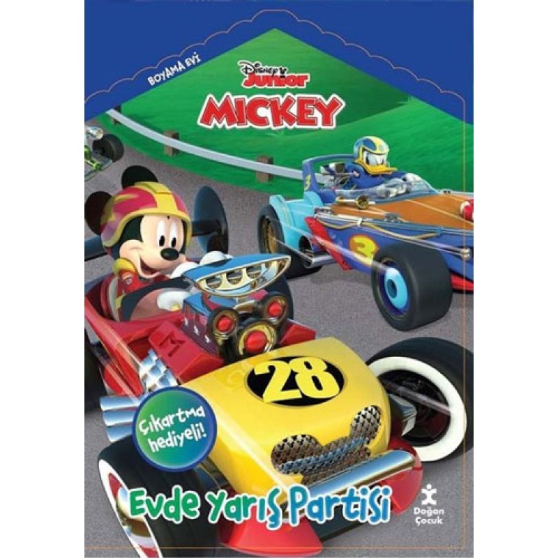 Disney Junior Mickey - Evde Yarış Partisi Boyama Evi