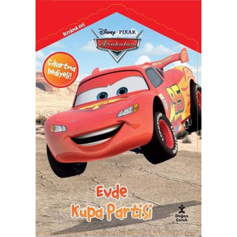 Disney Pixar Arabalar - Evde Kupa Partisi  Boyama Evi