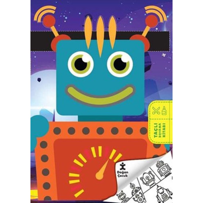 Robot Evreni - Taçlı Boyama Kitabı Robot Evreni - Taçlı Boyama Kitabı