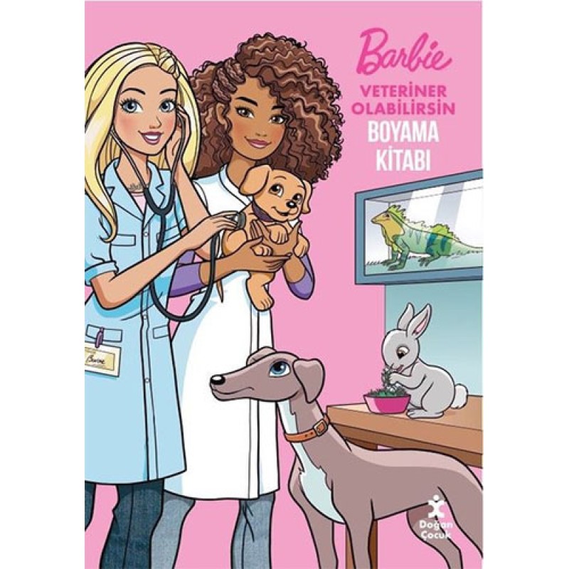 Barbie Veteriner Olabilirsin - Boyama Kitabı
