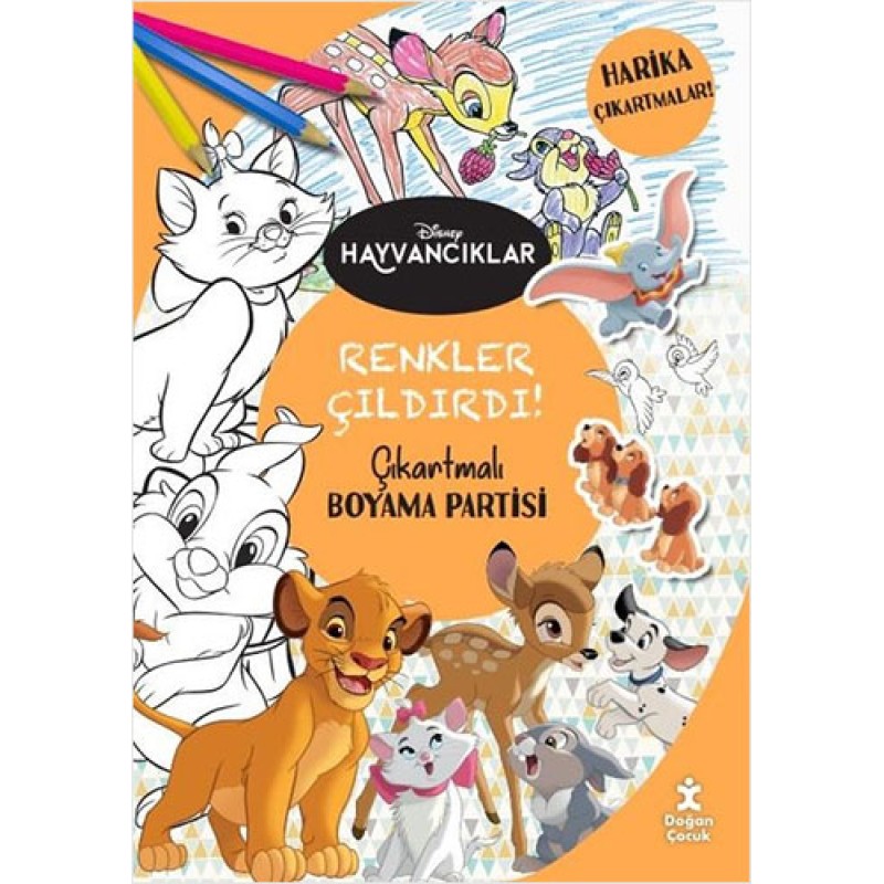 Disney Hayvancıklar - Renkler Çıldırdı! Çıkartmalı Boyama Partisi Disney Hayvancıklar - Renkler Çıldırdı! Çıkartmalı Boyama Partisi