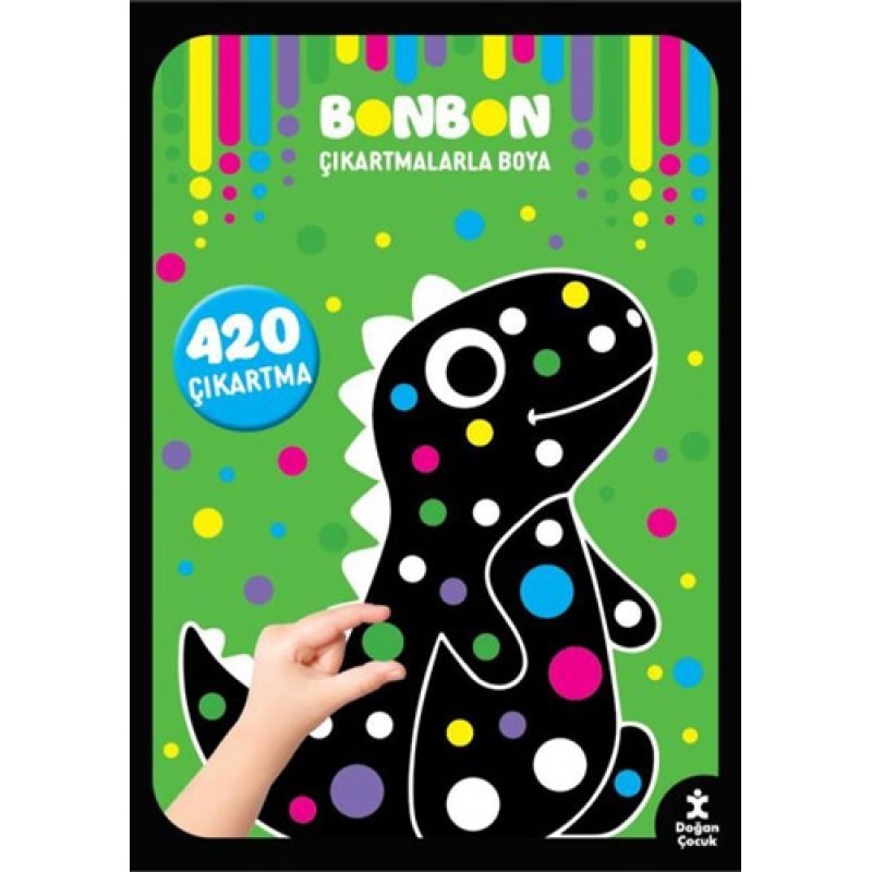 Dinozorlar - Bonbon Çıkartmalarla Boya - 420 Çıkartma Dinozorlar - Bonbon Çıkartmalarla Boya - 420 Çıkartma