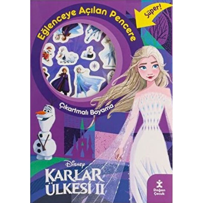 Karlar Ülkesi 2 - Eğlenceye Açılan Pencere Çıkartmalı Boyama Kitabı Karlar Ülkesi 2 - Eğlenceye Açılan Pencere Çıkartmalı Boyama Kitabı