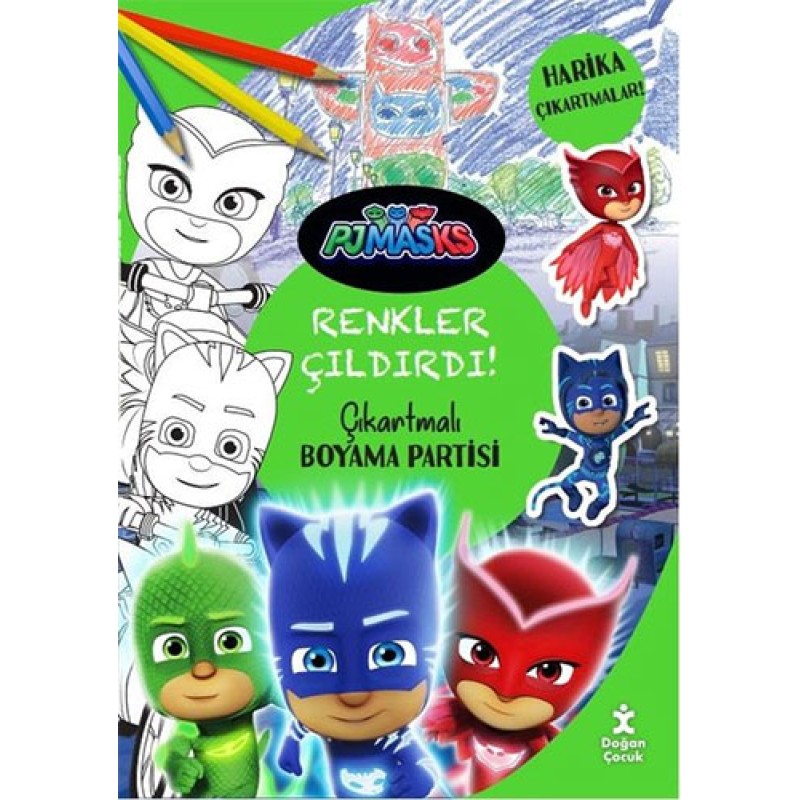 Pjmasks Renkler Çıldırdı! Çıkartmalı Boyama Partisi Pjmasks Renkler Çıldırdı! Çıkartmalı Boyama Partisi
