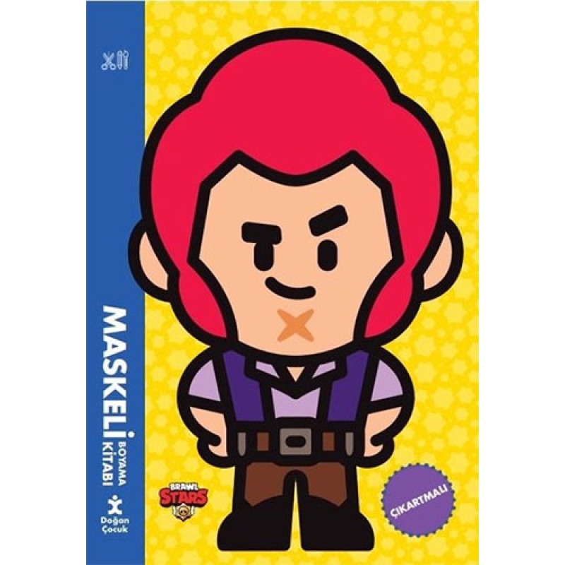 Brawl Stars Maskeli Boyama Kitabı - Çıkartmalı