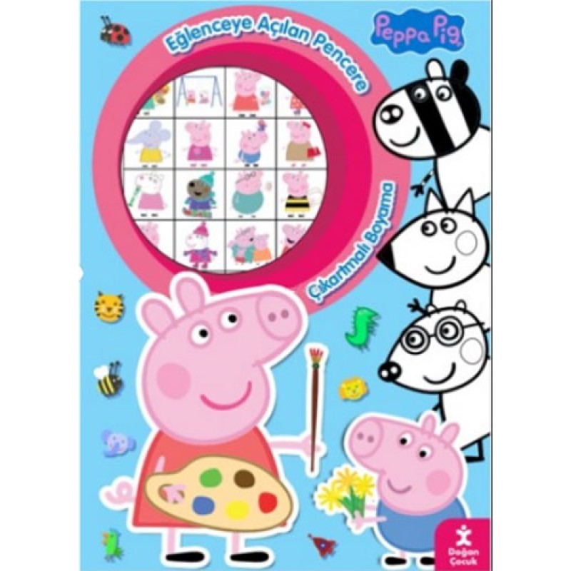 Peppa Pig - Eğlenceye Açılan Pencere Çıkartmalı Boyama Kitabı Peppa Pig - Eğlenceye Açılan Pencere Çıkartmalı Boyama Kitabı