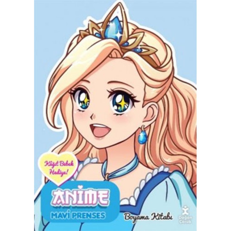 Anime Mavi Prenses Boyama Kitabı Anime Mavi Prenses Boyama Kitabı