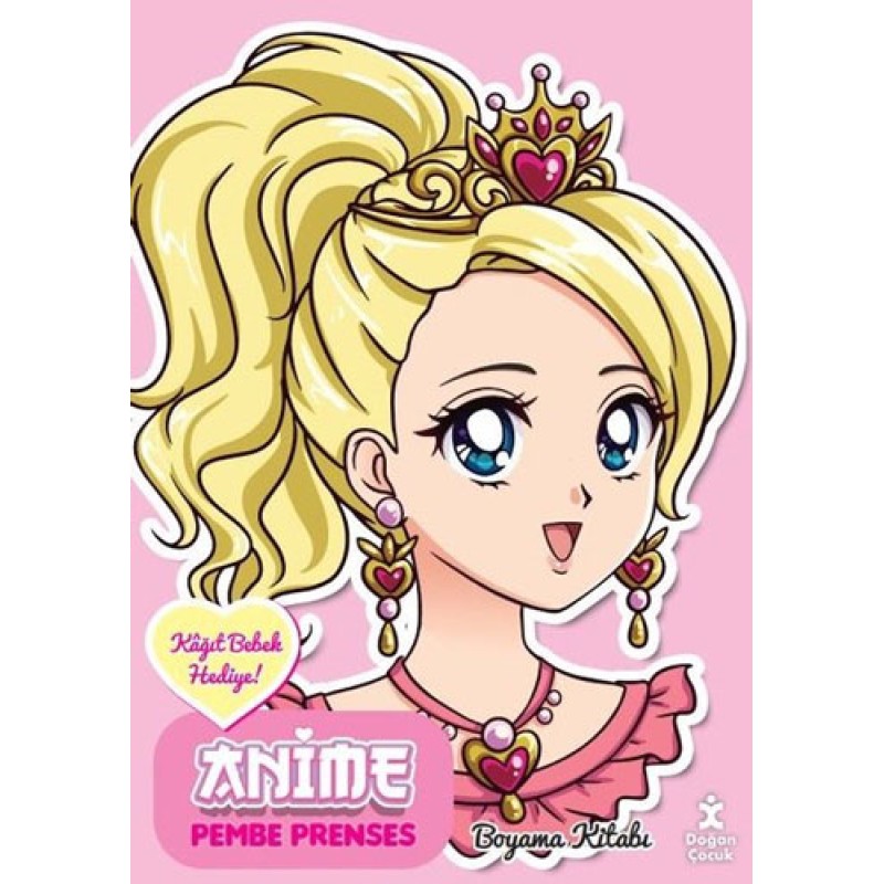 Anime Pembe Prenses Boyama Kitabı