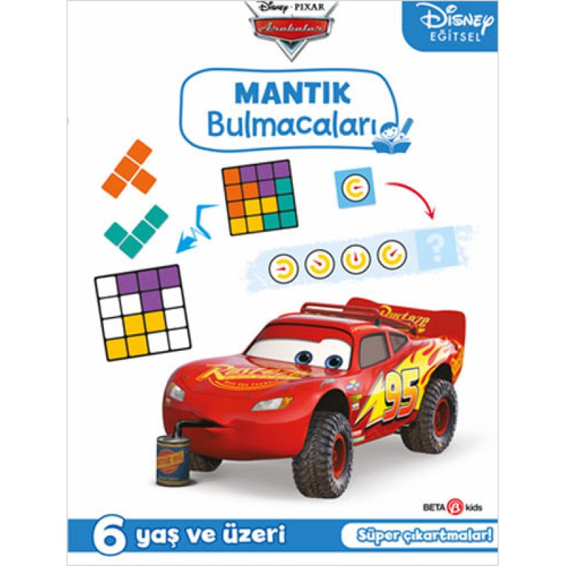 Disney Eğitsel Arabalar Çıkartmalı - Mantık Bulmacaları Disney Eğitsel Arabalar Çıkartmalı - Mantık Bulmacaları