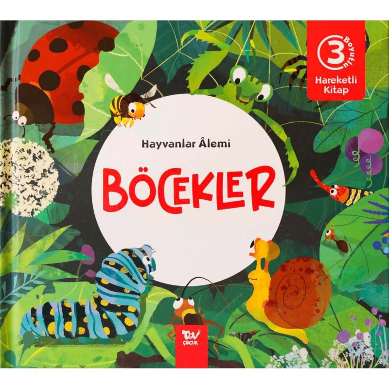 Hareketli Kitap 3D Hayvanlar Alemi Böcekler Hareketli Kitap 3D Hayvanlar Alemi Böcekler