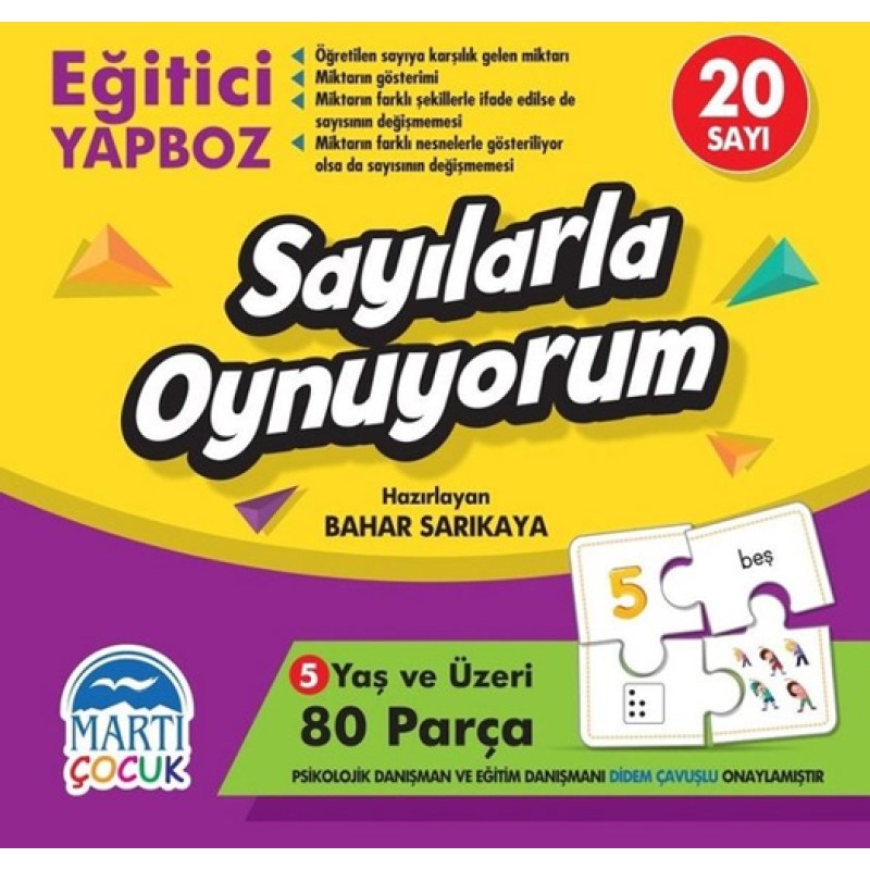 Eğitici Yapboz - Sayılarla Oynuyorum 5+ Yaş Eğitici Yapboz - Sayılarla Oynuyorum 5+ Yaş