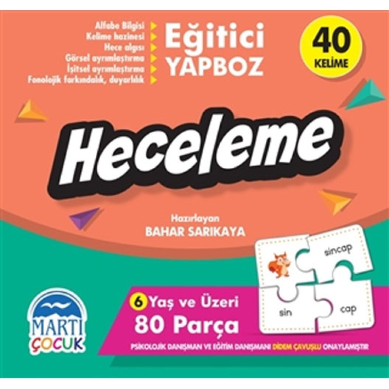 Eğitici Yapboz - Heceleme Eğitici Yapboz - Heceleme