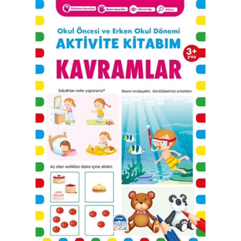 Aktivite Kitabım - Kavramlar 3+ Yaş