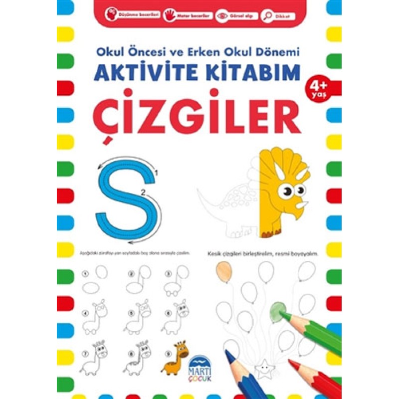 Aktivite Kitabım - Çizgiler 4+ Yaş Aktivite Kitabım - Çizgiler 4+ Yaş