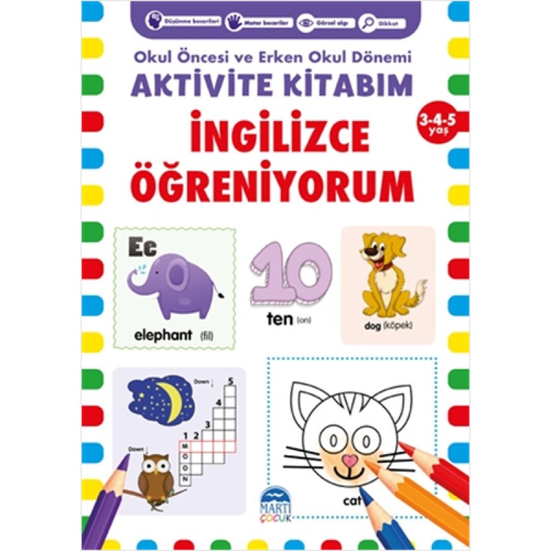 Aktivite Kitabım - İngilizce Öğreniyorum 3-4-5 Yaş