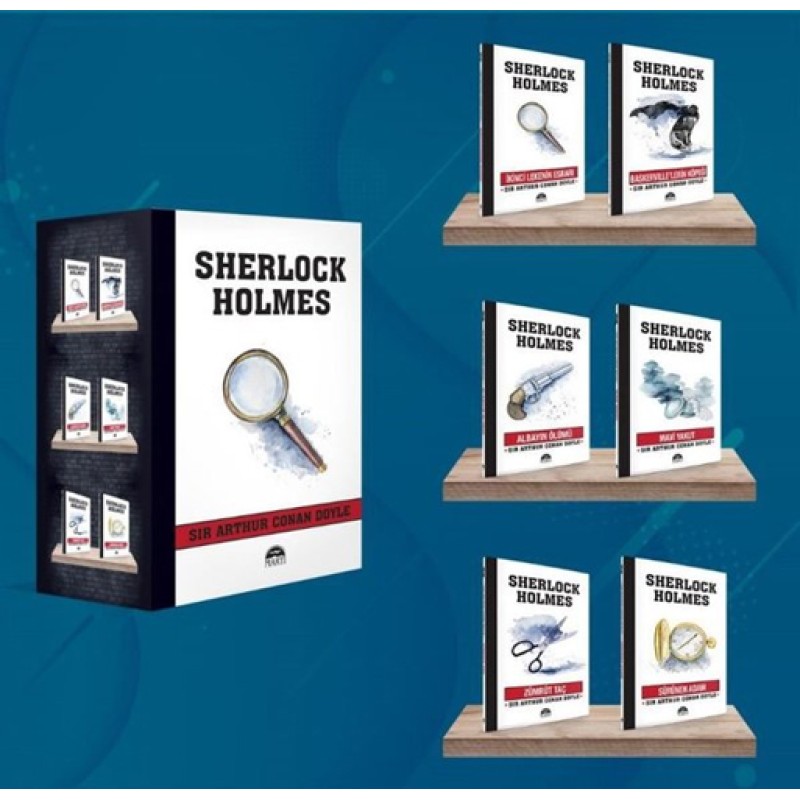 Sherlock Holmes Büyüteç - 6 Kitap Takım Sherlock Holmes Büyüteç - 6 Kitap Takım