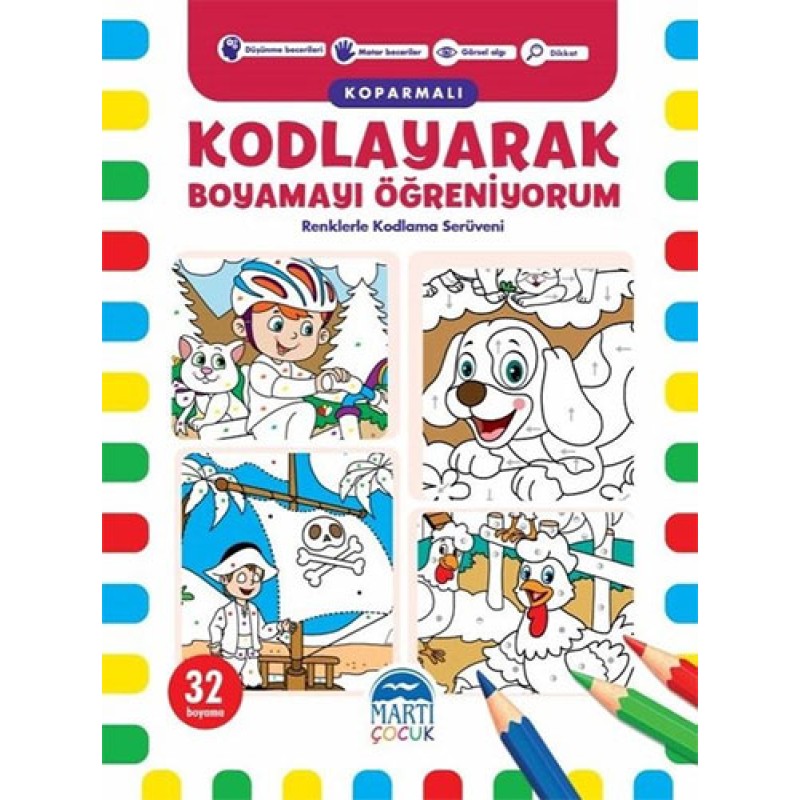Kodlayarak Boyamayı Öğreniyorum (Koparmalı) - 2 Kodlayarak Boyamayı Öğreniyorum (Koparmalı) - 2