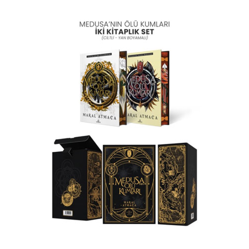 Medusa’nın Ölü Kumları İki Kitaplık Set (Ciltli - Özel Baskı) Medusa’nın Ölü Kumları İki Kitaplık Set (Ciltli - Özel Baskı)