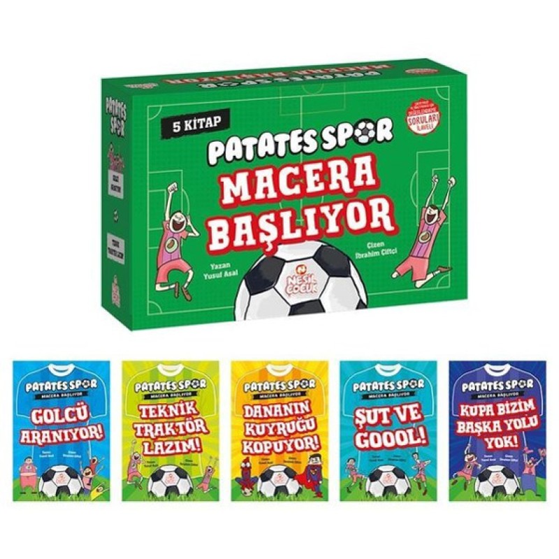 Patatesspor Macera Başlıyor Set + Soru Kitapçığı - 5 Kitap Takım Patatesspor Macera Başlıyor Set + Soru Kitapçığı - 5 Kitap Takım