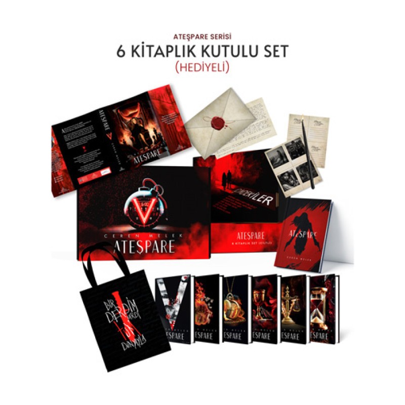 Ateşpare Serisi 6 Kitaplık Hediyeli Set (Ciltli)