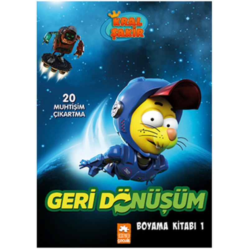 Kral Şakir Geri Dönüşüm Boyama Kitabı - 1 Kral Şakir Geri Dönüşüm Boyama Kitabı - 1