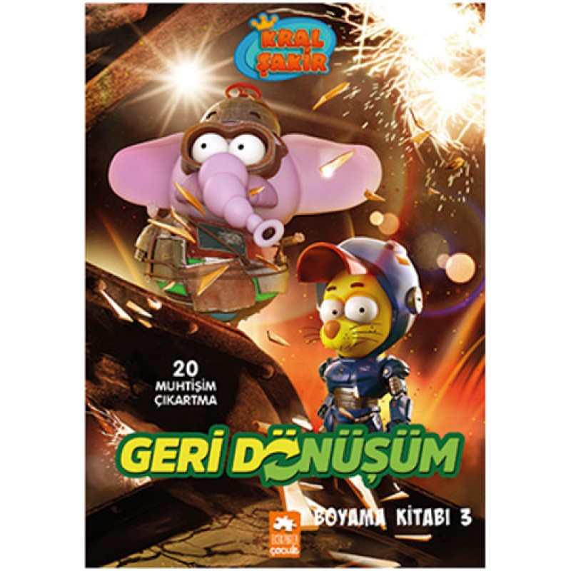 Kral Şakir Geri Dönüşüm Boyama Kitabı - 3 Kral Şakir Geri Dönüşüm Boyama Kitabı - 3