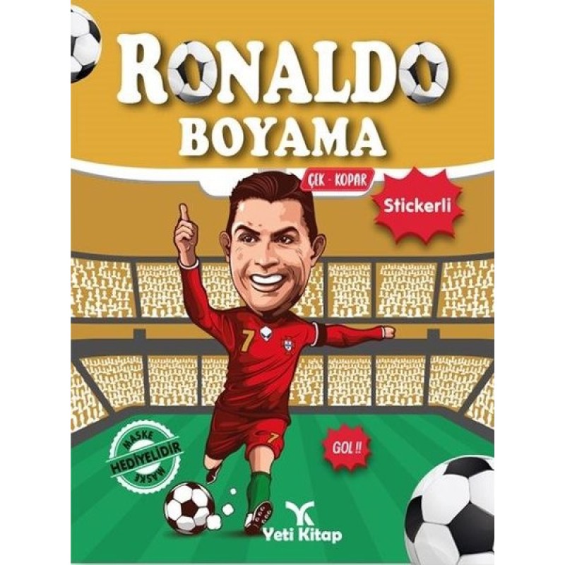 Ronaldo Boyama - Çek Kopar Stickerli Ronaldo Boyama - Çek Kopar Stickerli