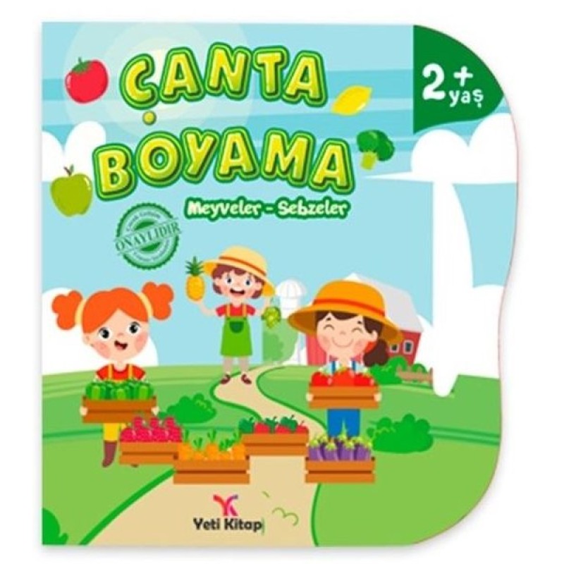 Çanta Boyama - Meyveler Sebzeler 2+ Yaş Çanta Boyama - Meyveler Sebzeler 2+ Yaş