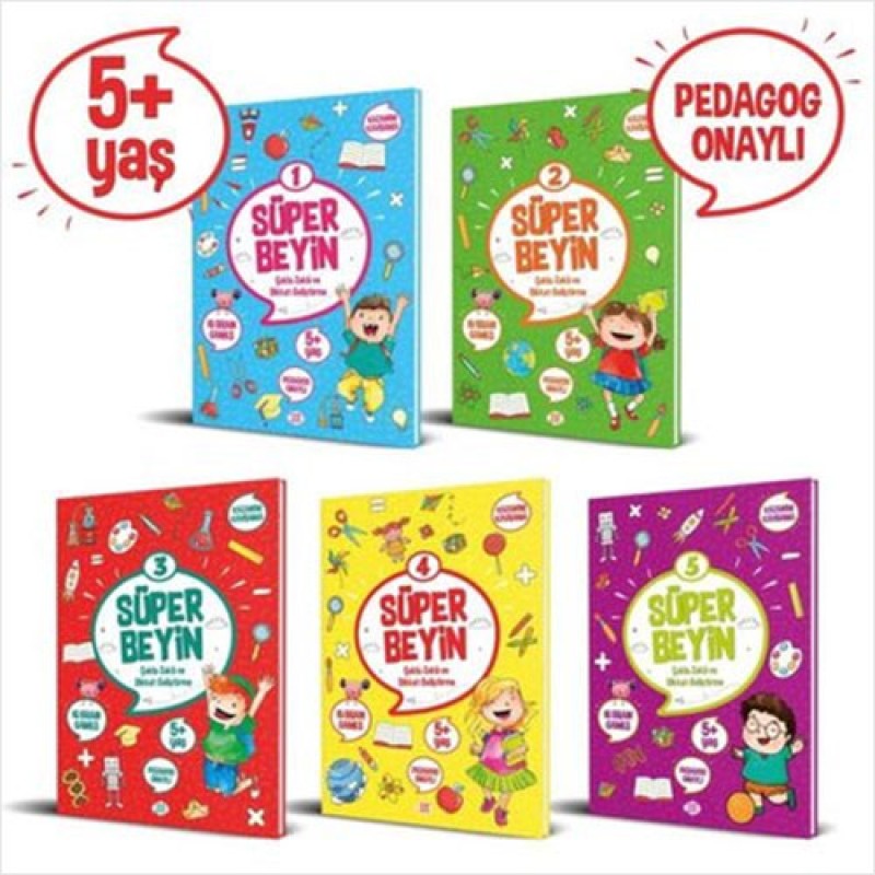 Süper Beyin Serisi -5 Kitap Takım (5+ Yaş) Süper Beyin Serisi -5 Kitap Takım (5+ Yaş)