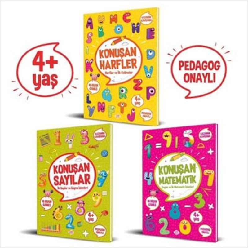 Konuşan Etkinlikler Serisi - 3 Kitap Takım (4+ Yaş) Konuşan Etkinlikler Serisi - 3 Kitap Takım (4+ Yaş)