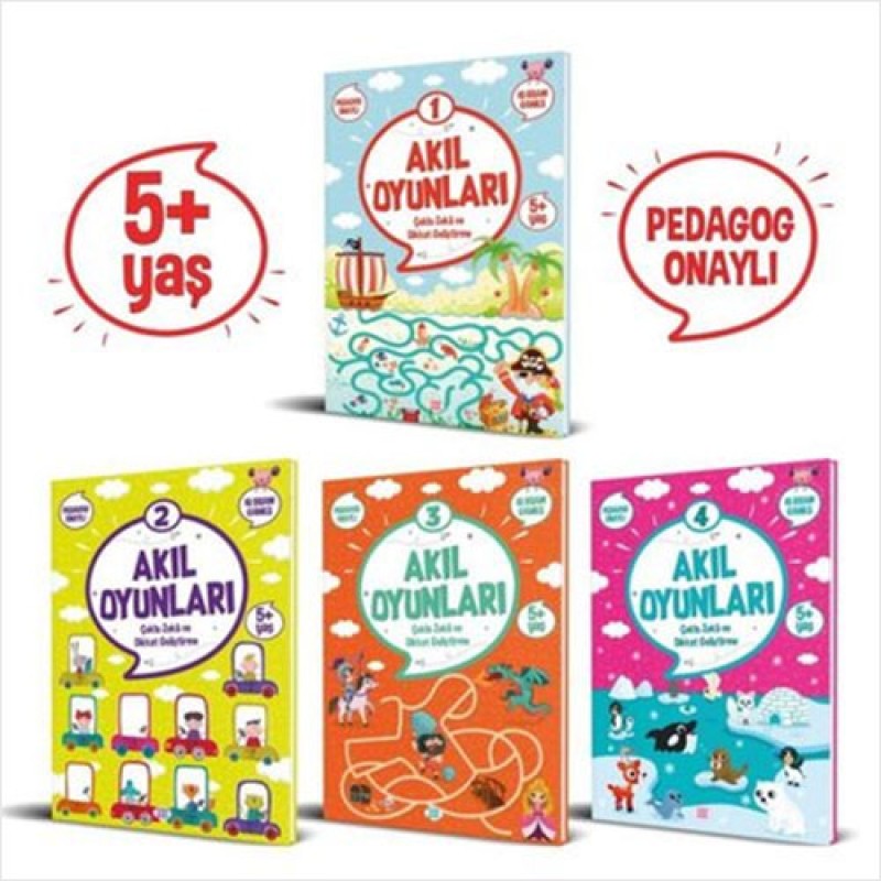 Akıl Oyunları Serisi - 4 Kitap Takım (5+ Yaş) Akıl Oyunları Serisi - 4 Kitap Takım (5+ Yaş)