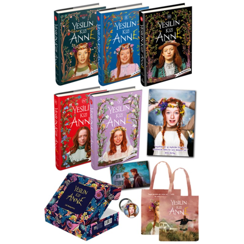 Yeşilin Kızı Anne-5 Kitap Kutulu Set (Ciltli)