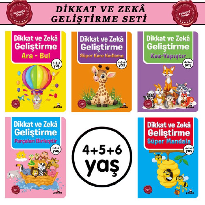4+5+6 Yaş Dikkat ve Zekâ Geliştirme Seti 4+5+6 Yaş Dikkat ve Zekâ Geliştirme Seti