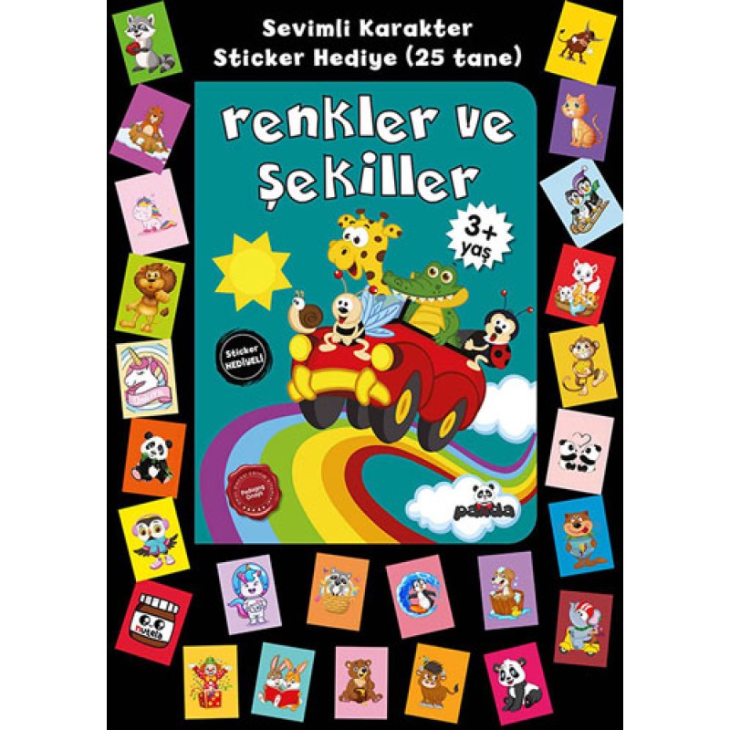 Stickerlı 3+ Yaş Renkler ve Şekiller Stickerlı 3+ Yaş Renkler ve Şekiller