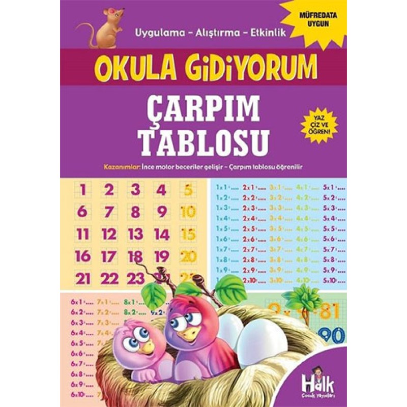Okula Gidiyorum - Çarpım Tablosu Okula Gidiyorum - Çarpım Tablosu