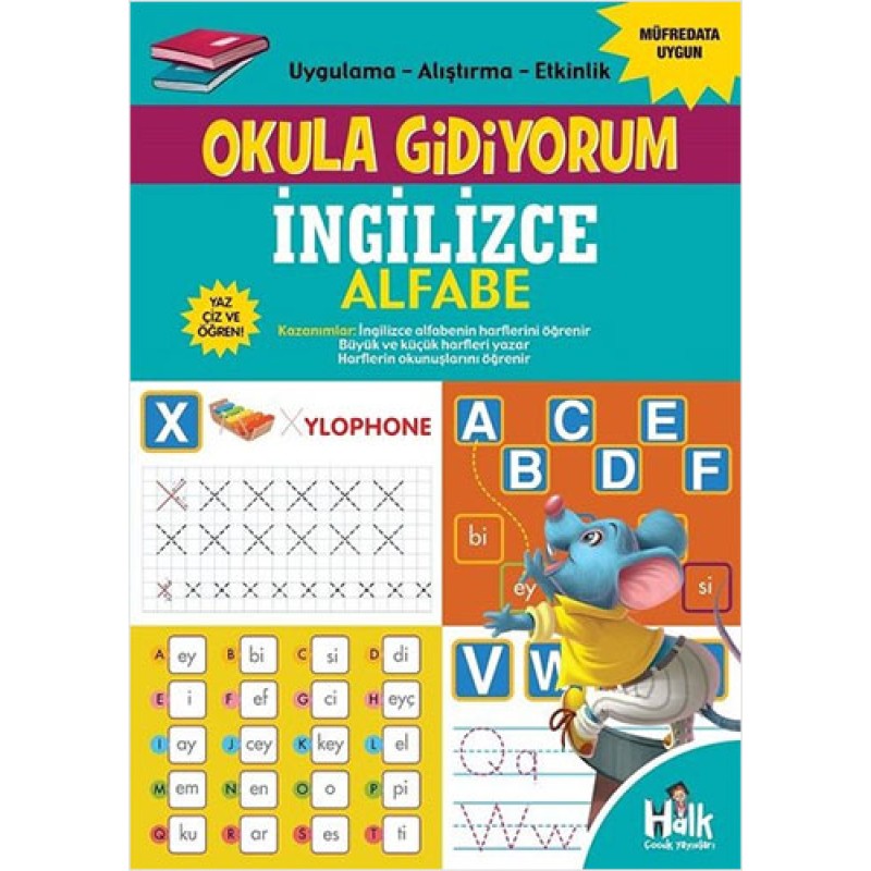 Okula Gidiyorum - İngilizce Alfabe Okula Gidiyorum - İngilizce Alfabe