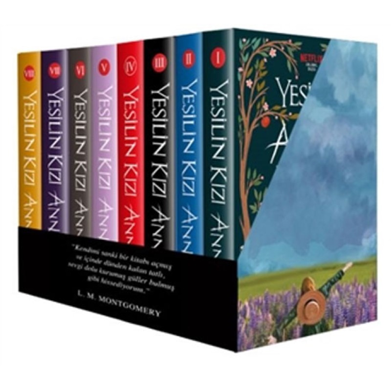Yeşilin Kızı Anne Kutulu Set - 8 Kitap Takım (Ciltli)